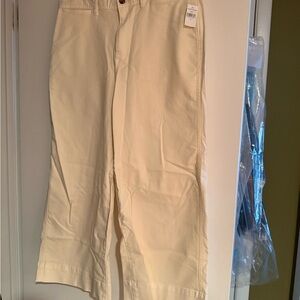 Women’s  Cream wide leg jeans